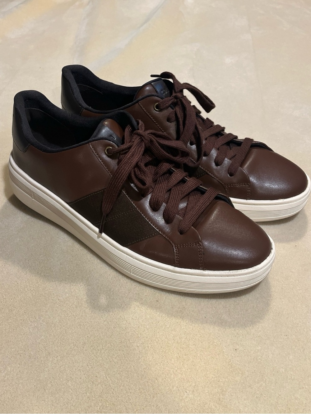 Men's Casual Leather Sneaker - Brown